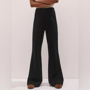 ME+EM Simplicity Ponte Kick Flare Trouser Pants in Black Size 6
